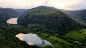Glendalough aeriel view